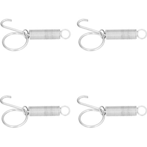 Paquete de 20 laquetes con anilla para jaula de metal galvanizado de 7,3 x 2,2 cm. (1/5)