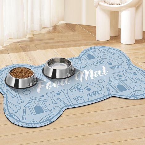 Filiyano-Tapis absorbant et imperméable pour gamelles d'eau et de nourriture pour chiens et chats - Antidérapant, séchage rapide, protection (1/5)
