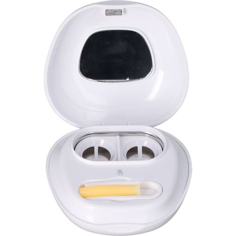 Nettoyeur de lentilles de contact par ultrasons, étanche IPX7, pour la maison et le bureau.