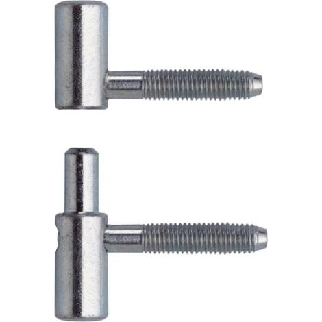 Fiche à visser réglable 057 pour menuiserie en bois acier zingué diamètre 13 mm longueur 26.5 mm femelle - OTLAV
