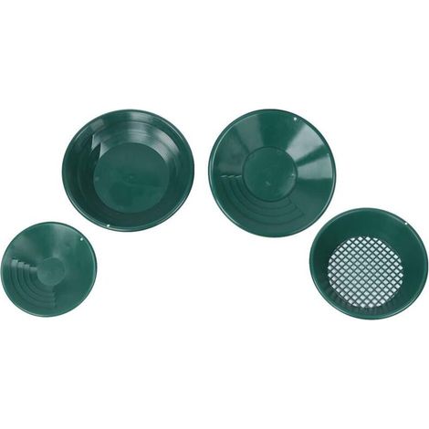 Outil de Lavage D'or en Plastique pour Casserole de Lavage D'or avec Conception Rayée à 90 ° pour Détecteur de Recherche de Mine de Prospection D'or (1/5)
