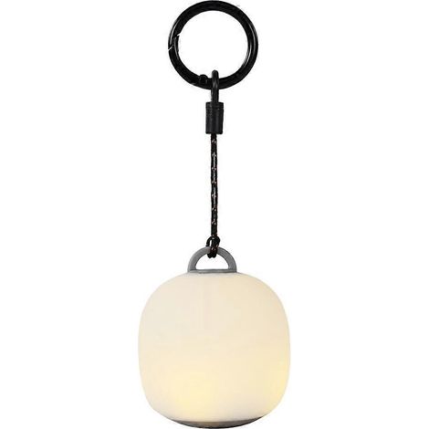 Niedliche, eiförmige, wiederaufladbare LED-Campinglaterne mit Druckknopf, 3 Modi, weichem Silikonlampenschirm für den Außenbereich und für eine warme Atmosphäre. (1/5)