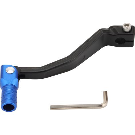 CNC-gefräster Schalthebel aus Aluminiumlegierung, schwarz-blaue Farbgebung, kompatibel mit Anti-Biege-Modifikations-Upgrade-Teilen für Kawasaki KLX-Serie/Honda CRF250L/CRF Offroad-Motorräder (1/4)