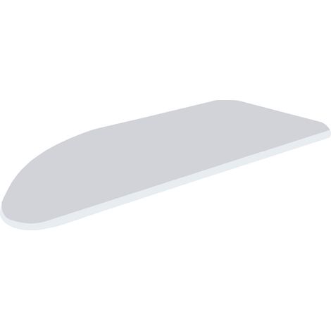 Copriasse Ricambio Asse da Stiro Confort 125x48 cm Cotone Spugna Feltro Grigio
