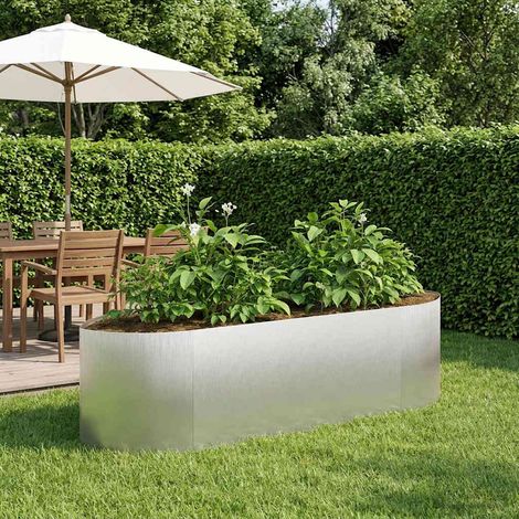 vidaXL Jardin surélevé Acier inoxydable 140 x 40 x 40 cm Acier