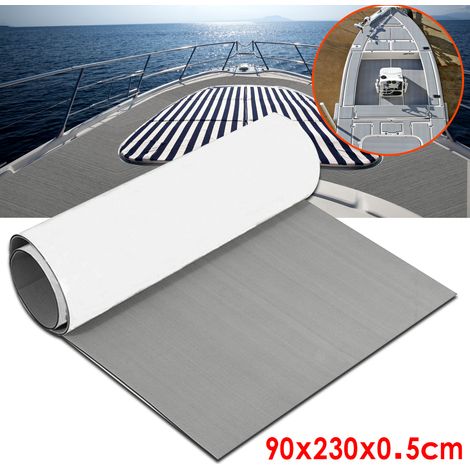 2300 x 900 mm 5 mm selbstklebender EVA-Schaumstoff für Boote, Yachten, Wohnmobile, Wohnwagen, Marine, Teakholz, Bootsdecks, Bodenbelag, Dekorationsmatte Fantablau