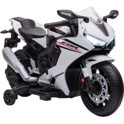Moto Elettrica per Bambini con Licenza Honda CBR 1000RR 6V Velocità 3km/h Bianco (1/5)