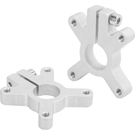 Wellenklemme, Rundteile, Schraubbefestigung, Montagefuß, Aluminium-Klemmzubehör 3302‑0032‑0015 (1/5)