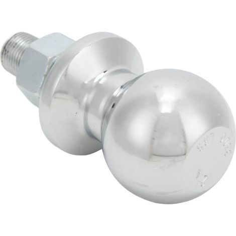 Boule d'attelage 2 pouces, tige 3/4x1-3/4 pouces, universelle 3500LBS, acier durable chromé pour remorquage de caravane. (1/5)