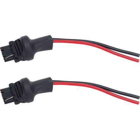 2 Douilles de câble mâle adaptateur ampoule cuivre faisceau électrique pour phares antibrouillards 12V-24V (1/5)