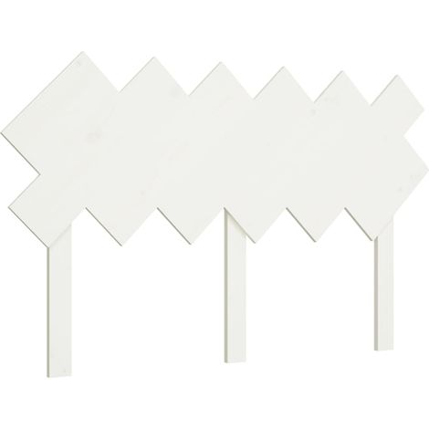 Maison Exclusive - Bett-Kopfteil Weiß 132x3x81 cm Massivholz Kief
