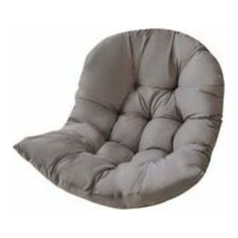 Coussin de Chaise, Coussin Fauteuil Rotin, Coussinets de Chaise Relax pour Balançoire Panier Suspendu, Coussin de Siège de Panier pour Intérieur, Extérieur, 80 x 120 cm, Gris - RWGalette de chaise..DE (1/4)