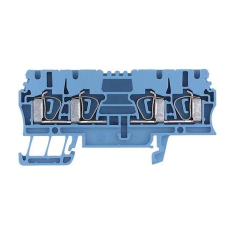Bloc de jonction de passage Weidmüller ZDU 2.5/4AN BL 1608580000-1 bleu 1 pc(s) D19431 (1/2)