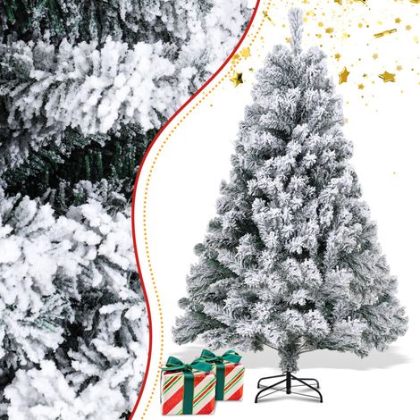 SWANEW 150cm Albero di Natale artificiale Albero di Natale in PVC con supporto in metallo Xmas Party Decortaion (1/5)