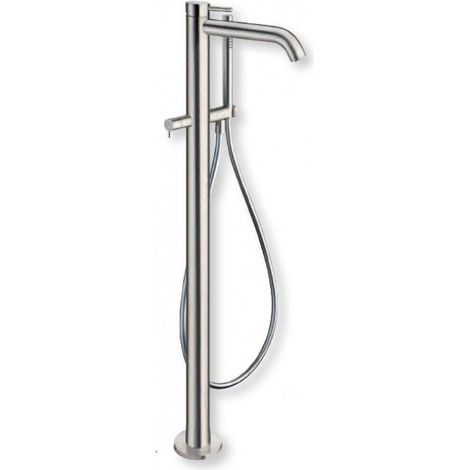 MITIGEUR IX INOX 316 BAIN DOUCHE MONOCOLONNE SUR PIED AVEC DOUCHETTE - CRISTINA ONDYNA IX18928 (1/2)