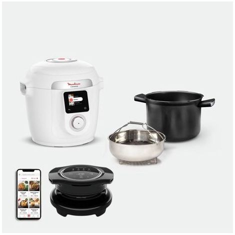 Mijoteur Moulinex Cookeo Wifi 9-en-1 + Tapa de freidora de aire Extra crujiente YY5855FB