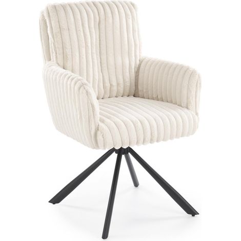 Silla Houston 2015, Crema + Negro, 93x62x68cm, Tapiz, Metálico (1/5)