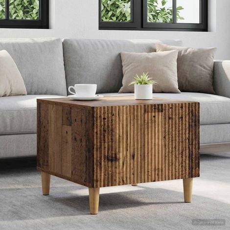 vidaXL Tavolino da salotto con cassetto Legno antico 49 x 50 x 40 cm (1/5)