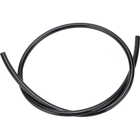 Tuyau pneumatique flexible en TPU pour compresseur d'air, additifs chimiques, carburants et huiles (TPU0425, diamètre extérieur 4 x diamètre intérieur 2,5 pouces, noir, 1 mètre).