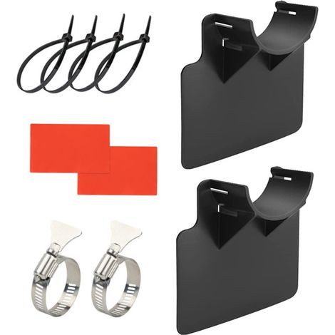 Support de tuyau d'arrosage amélioré, noir, lot de 2, robuste, pour piscines hors sol