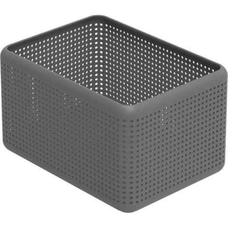 13L Storage Box, BPA-Free PP Plastic, Anthracite, For Toys and Office (1/5)