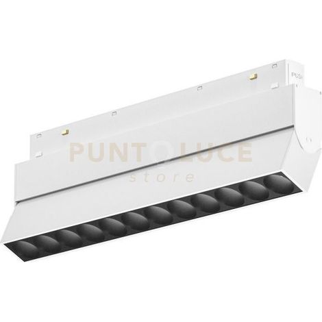 GFA1300- MODULO LED ANTIABBAGLIAMENTO REGOLABILE PER BINARIO DOPPIA ACCENSIONE AD INCASTRO MAGNETICO PER BINARIO 48V 3000K 1123LM 12W 23,6CM BIANCO