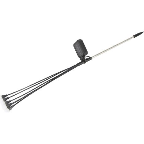 Solar-Gartenleuchte mit intelligenter Lichtsteuerung, hell, wasserdicht, 6 Leuchten, warmweißes Licht für Garten und Hof (1/5)