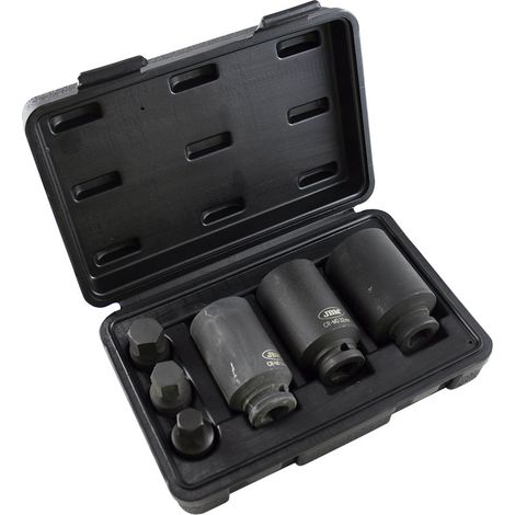 Set de 3 vasos y 3 puntas de impacto de ½" hexagonales JBM52337 (1/4)