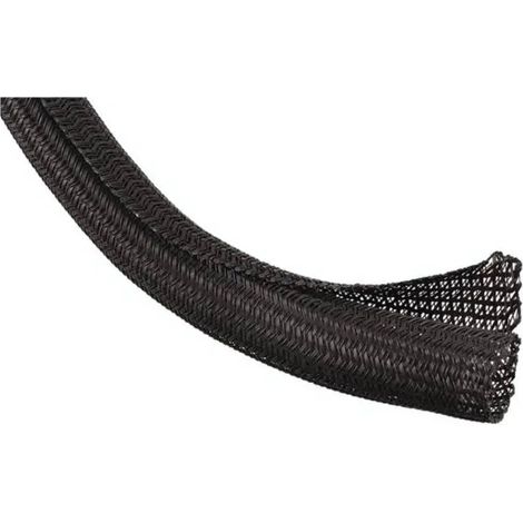 [GEBRAUCHT] B-Ware Bachmann Tunnelband Kabelschlauch Polyethylenterephthalat Schwarz 25,4 Mm 1 M
