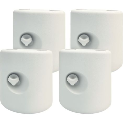 Lot de2 poids de lestage cylindrique pour tonnelle barnum tente dim. Ø 22 / Ø 24 x 25H cm HDPE