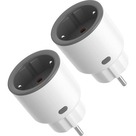 Paquete de 2 enchufes inteligentes WiFi de 16 A, compatible con Alexa/Google Home, 16 A/4000 W, WiFi de 2,4 G (1/5)