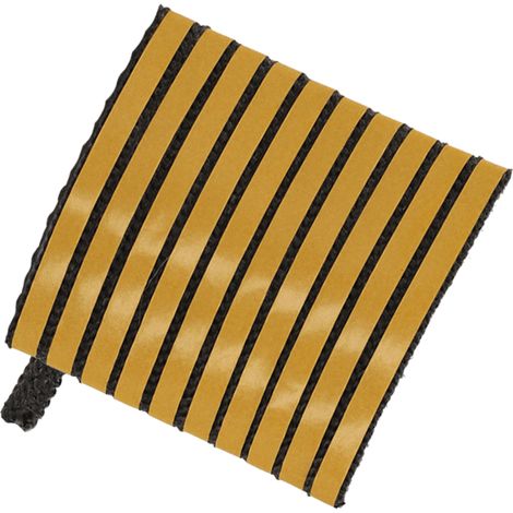 Nastro autoadesivo in fibra di vetro 10x2 mm per sigillatura di caminetti e stufe, 2,5 m (1/5)