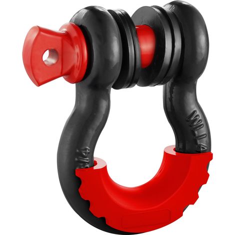 Étrier en D 19 mm avec axe fileté 22,2 mm, résistance à la rupture 28,5 t, lot de 2 (1/5)
