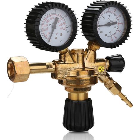 Wolketon Gas inerte argón/CO₂ – regulador y reductor de presión para equipos de soldadura MIG/MAG 315 bar