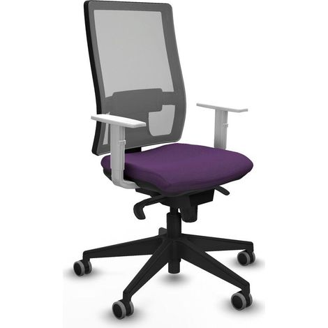Piqueras y Crespo Chaise ergonomique violette bureau (1/3)
