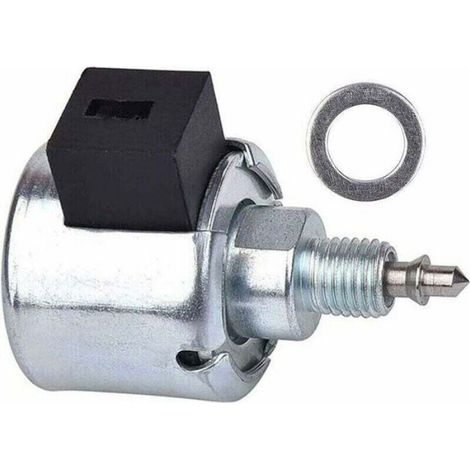 Solénoïde de coupure de carburant - - 846639 - Joint inclus - Compatible Briggs & Stratton 33R777-0012-G1 - Remplacement (1/4)