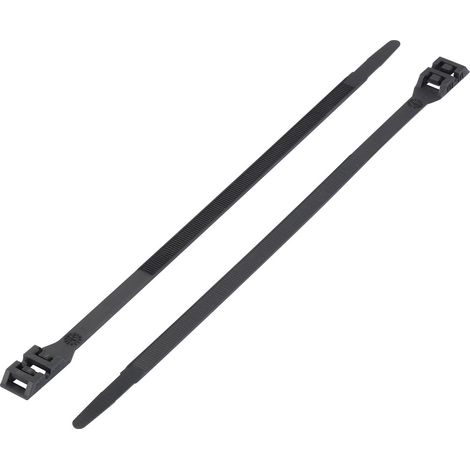 Serre-câble 510 mm x 9 mm noir TRU COMPONENTS TC-DK-510BK203 1592754 crantage extérieur 1 pc(s)