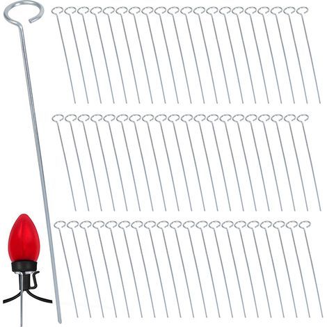 Poteau métallique pour guirlandes de Noël, lampadaire de jardin, support de fixation extérieur pour guirlandes de Noël C7 et C9 (1/5)