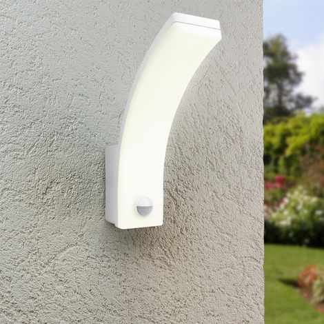 LED Wandleuchte Curve 20W neutralweiß mit Bewegungsmelder - Gehäusefarbe: weiß (1/5)