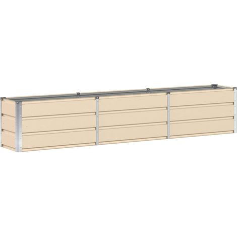 Maison Exclusive - Pflanzkübel Elfenbein 240 x 40 x 45 cm Stahl