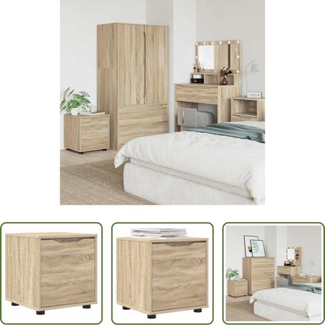 Holzschrank -  Badezimmerschrank Sonoma-Eiche 40,5 x 40 x 44 cm Holzwerkstoff (1/5)