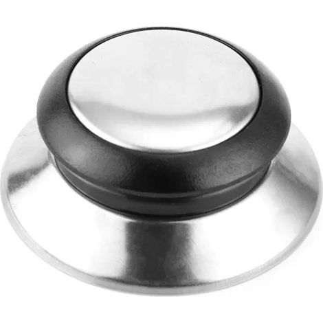 Bouton de couvercle de casserole rond en acier inoxydable - Design pratique et durable (1/5)