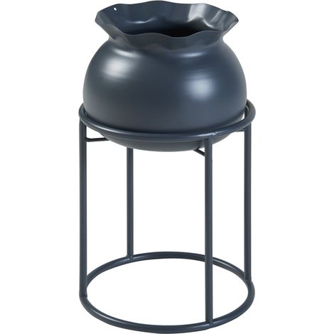 Soporte para plantas de exterior 32 x 20 cm negro 030010348