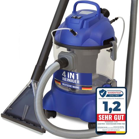 ALBATROS XXL Waschsauger Hydro 7500 - 4in1 Polsterreiniger Teppichreiniger, Beutellos 1200 Watt, 20l Volumen, 22 kPa Saugleistung- Sehr Gut (1/5)