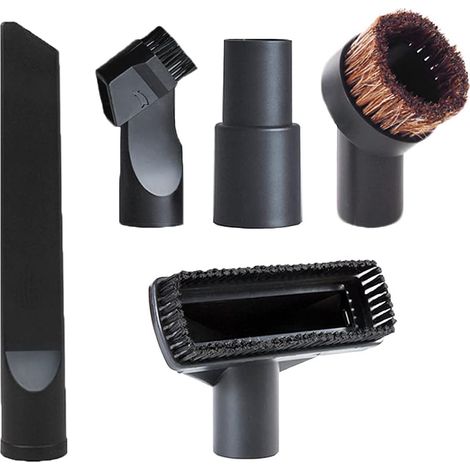 Buse Pour Aspirateur - 4 Têtes D'Aspiration + 1 Adaptateur 32 mm / 35 mm - Accessoire Universel Pour Aspirateur - Lot de 5 Pièces (1/5)