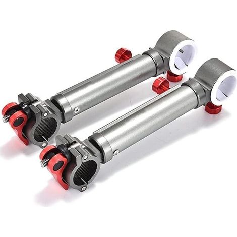 pièces de support de parapluie pour chaise de pêche Outils de fixation de support de parapluie universel clip de fixation de 360 °(argenté) (1/4)
