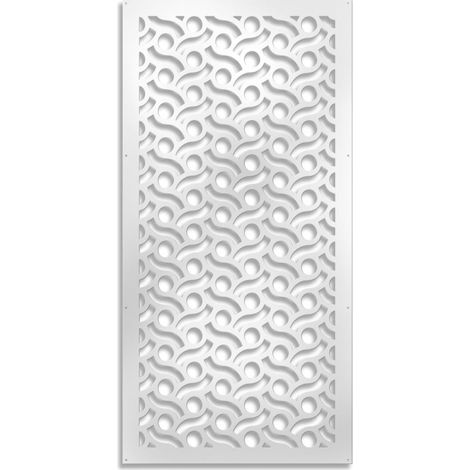 BODIES - Pannello in PVC traforato - Parasole - Misura: 47x94 cm - Colore: bianco