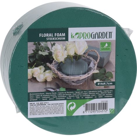 SPUGNA TONDA PER FIORI FRESCHI D.14XH7CM