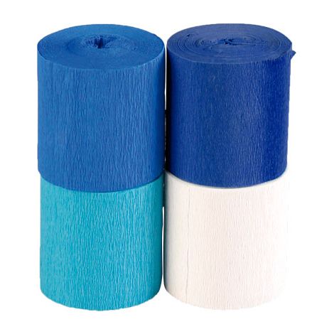 B. 4 RO. PAP. CREPE CLAIREFONTAINE 5X10M AZUL