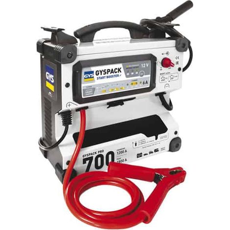 GYS – Démarreur booster de batteries 12V – Disjoncteur intégré – Protection inversion de polarité – Chargeur automatique pour véhicules